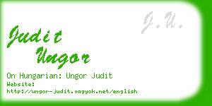 judit ungor business card